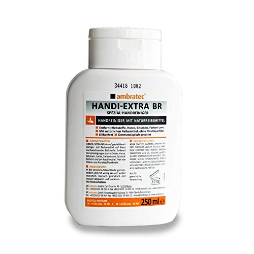 Ambratec Handi Extra BR Spezial Handreiniger - entfernt Klebstoff Harz Bitumen Lack - rückfettend pH-hautneutral von Ambratec