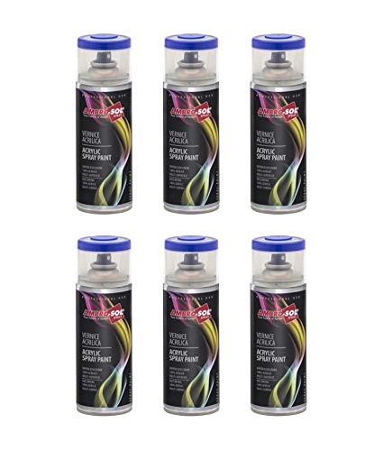 Ambro-Sol S400PAST.2 APR3 Acrylfarbe Sprayer, Seiden-Terern, 400mL, 6 Stück von Ambro-Sol
