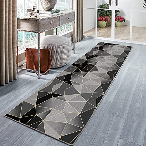 Amcider Teppich Flur Flur läufer, rutschfest Waschbar Länge Anpassbare for Corridor für Wohnzimmer Flur Küche - 120x340cm von Amcider