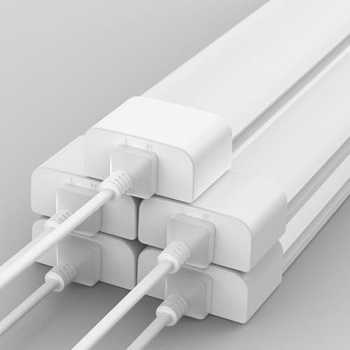 Amdelne 5 x Feuchtraumleuchte LED 150cm, 45W 5000LM LED Neonröhre, Neutralweiß 4000K Feuchtraumlampe, IP65 Wasserfest Wannenleuchte, Werkstattlampe, Kellerleuchte, Deckenleuchte für Büros Lager Garage von Amdelne