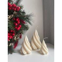Kerze Weihnachten Winter Deko Weihnachtsbaum Set Twisted von AmeaKerzen
