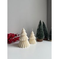 Kerze Weihnachten Winter Deko Weihnachtsbaum Twisted von AmeaKerzen