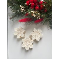 Kerze Winter Deko Schneeflocke Set von AmeaKerzen