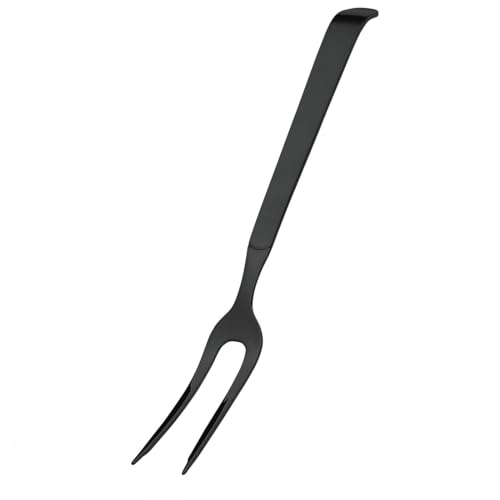 AMEFA BUFFET Bratengabel | Fleischgabel | Grillgabel zum Servieren | Servierbesteck | 18/10 Edelstahl | satiniert | schwarz | Länge 32 cm von Amefa