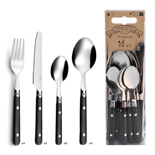 Amefa Pradel Essentiel Saxo Triangelrohr, Schwarz, 16 Stück von Amefa