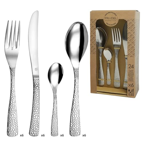 Amefa 241623AF01C40 Tam 24-teiliges Besteckset, Edelstahl Polypropylen 18/0, stahlfarben von Amefa