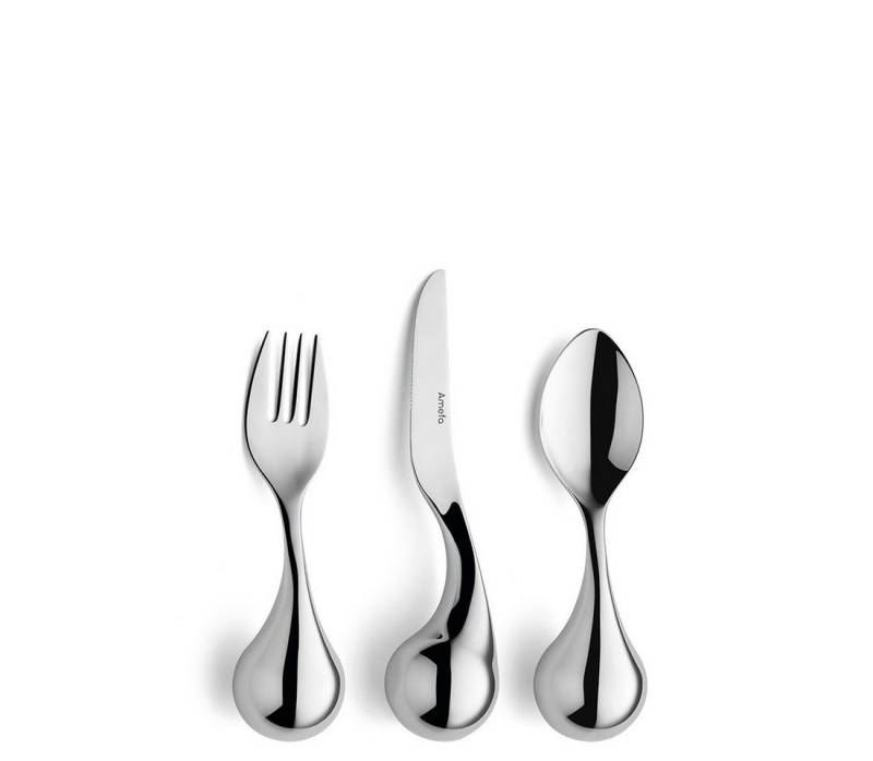 Amefa Besteck-Set INTEGRALE (3-tlg), Edelstahl 18/10, Edelstahl 18/10, hochglanzpoliert. von Amefa