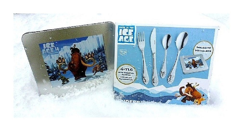 Amefa Besteck-Set Ice Age 4 Kinderbesteck 4-tlg. mit Metallbox von Amefa