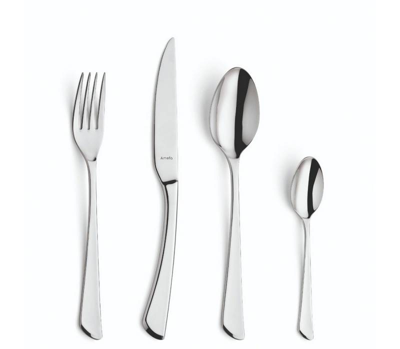 Amefa Besteck-Set JUNO (16-tlg), Edelstahl 18/0, Edelstahl 18/0 hochglanzpoliert von Amefa