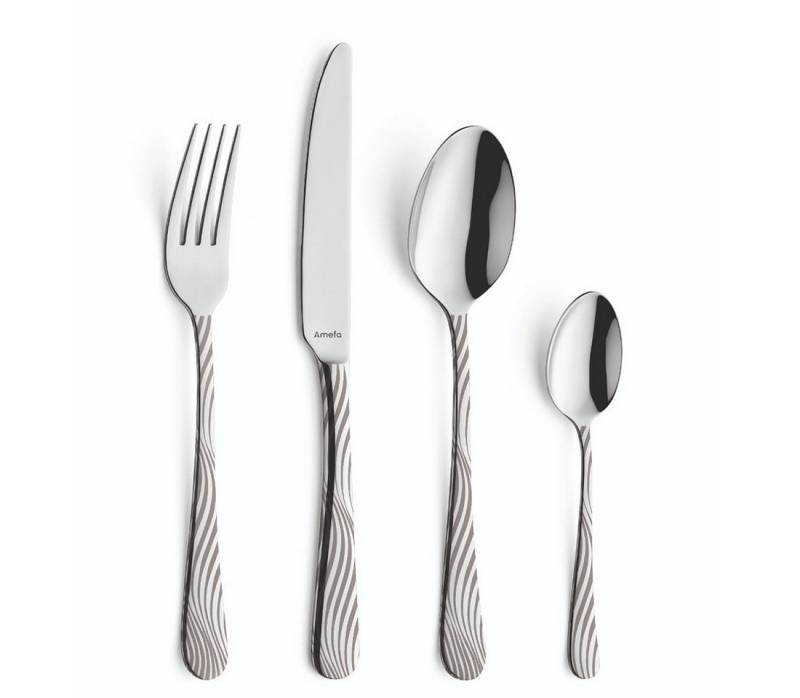 Amefa Besteck-Set TIDE (24-tlg), Edelstahl 18/0, Edelstahl 18/0, hochglanzpoliert. von Amefa