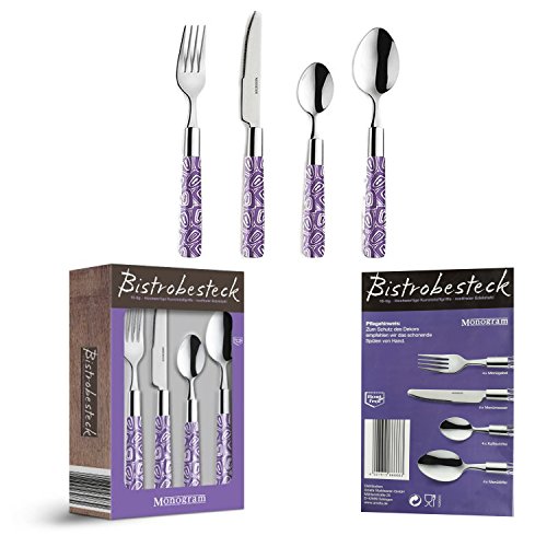 Bistrobesteck Besteck Löffel Gabel Messer Set Besteckset 16-teilig Angebot von Amefa