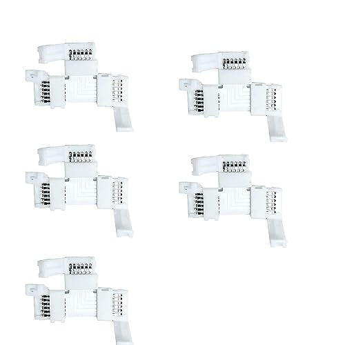 Amefil RGBWW ist ein 12 mm breiter, kabelloser, lötfreier, lückenloser Adaptionsstecker mit einer Klemmenverlängerung 12 V 24 V für 5050 LED-Lichtstreifen Amefil RGBWW ist ein 12 mm breiter, kabelloser, lötfreier, lückenloser Adaptionsstecker mit einer Klemmenverlängerung 12 V 24 V für 5050 LED-Lichtstreifen von Amefil