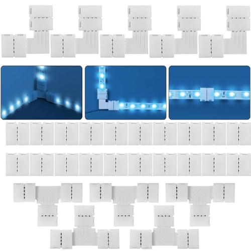 Amefil Nahtloser 8 mm4-poliger Lötadapter für erweiterte Kompatibilität mit SMD 5050 LED Lichtleisten, 20 Verbinder, 5 Liter und 5 T-Verbinder 30 Komplettset RGB LED Steckverbinder Amefil Nahtloser 8 mm4-poliger Lötadapter für erweiterte Kompatibilität mit SMD 5050 LED Lichtleisten, 20 Verbinder, 5 Liter und 5 T-Verbinder 30 Komplettset RGB LED Steckverbinder von Amefil