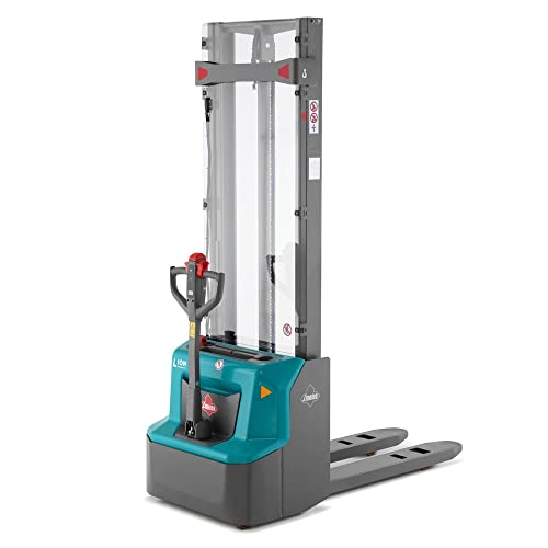 Ameise Elektro-Hochhubwagen PSE | 1.200 kg Tragkraft | 3.200 mm Hubhöhe | 1.150 mm Gabellänge | Lithium-Ionen-Batterie 24V/ 60 Ah mit Ladegerät | 2,5 h Ladezeit | 2-Fach-Teleskop-Hubgerüst von Ameise