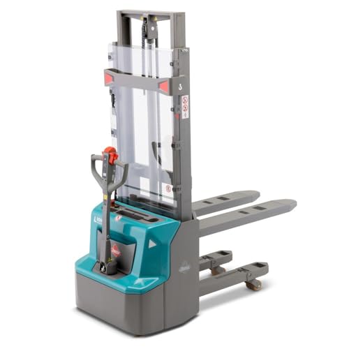 Ameise Elektro-Hochhubwagen PSE | 1.200 kg Tragkraft | 3.600 mm Hubhöhe | 1.150 mm Gabellänge | Lithium-Ionen-Batterie 24V/ 60 Ah mit Ladegerät | 2,5 h Ladezeit | 2-Fach-Teleskop-Hubgerüst Initialhub von Ameise