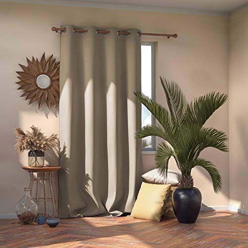 AmeliaHome Blackout Vorhang 1 St. Blickdicht, Polyester, Beige, Ösen 140x270 AmeliaHome Blackout Vorhang 1 St. Blickdicht, Polyester, Beige, Ösen 140x270 von AmeliaHome