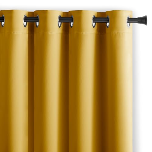 AmeliaHome Blackout Vorhang 140x175 cm senffarben 1 St. Ösenschal Verdunkelungsvorhang Blickdicht Fensterdekoration Dekoschal Dekorvorhang Blackout AmeliaHome Blackout Vorhang 140x175 cm senffarben 1 St. Ösenschal Verdunkelungsvorhang Blickdicht Fensterdekoration Dekoschal Dekorvorhang Blackout von AmeliaHome