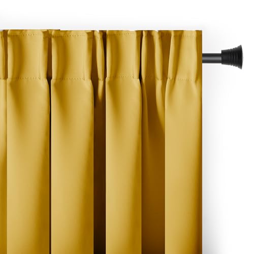 AmeliaHome Blackout Vorhang 140x245 cm senffarben 1 St. Kräuselband Verdunkelungsvorhang Blickdicht Fensterdekoration Dekoschal Dekorvorhang Blackout AmeliaHome Blackout Vorhang 140x245 cm senffarben 1 St. Kräuselband Verdunkelungsvorhang Blickdicht Fensterdekoration Dekoschal Dekorvorhang Blackout von AmeliaHome