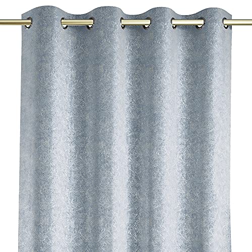 AmeliaHome Blackout Vorhang 140x250 cm 1 St. Ösenschal Verdunkelungsvorhang Blickdicht schimmernd Veras Silber Blau AmeliaHome Blackout Vorhang 140x250 cm 1 St. Ösenschal Verdunkelungsvorhang Blickdicht schimmernd Veras Silber Blau von AmeliaHome
