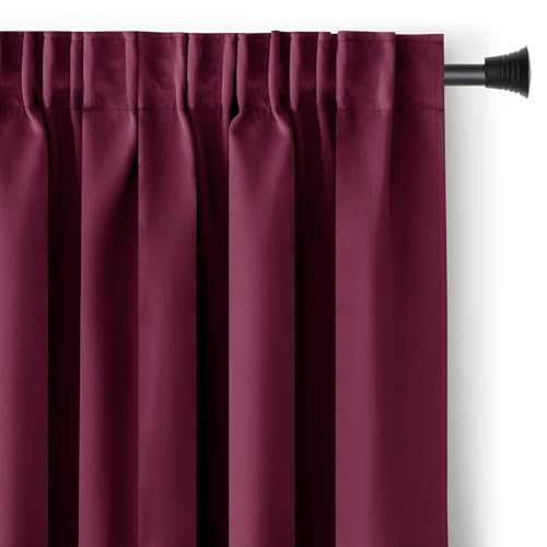 AmeliaHome Blackout Vorhang 140x270 cm Pflaume 1 St. Kräuselband Verdunkelungsvorhang Blickdicht Fensterdekoration Dekoschal Dekorvorhang Blackout AmeliaHome Blackout Vorhang 140x270 cm Pflaume 1 St. Kräuselband Verdunkelungsvorhang Blickdicht Fensterdekoration Dekoschal Dekorvorhang Blackout von AmeliaHome