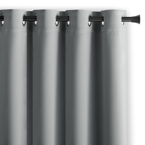 AmeliaHome Blackout Vorhang 140x270 cm Silber 1 St. Ösenschal Verdunkelungsvorhang Blickdicht Fensterdekoration Dekoschal Dekorvorhang Blackout AmeliaHome Blackout Vorhang 140x270 cm Silber 1 St. Ösenschal Verdunkelungsvorhang Blickdicht Fensterdekoration Dekoschal Dekorvorhang Blackout von AmeliaHome