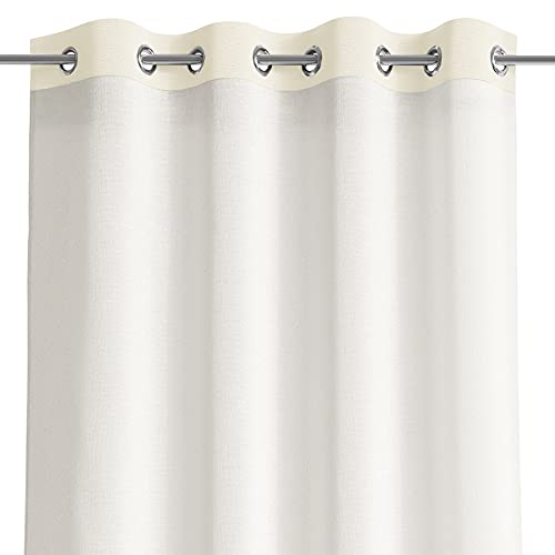 AmeliaHome Gardine 140x250 cm 1 St. Vorhang halbtransparent Ösen Ösenschal Velvet Optik Irvette Creme AmeliaHome Gardine 140x250 cm 1 St. Vorhang halbtransparent Ösen Ösenschal Velvet Optik Irvette Creme von AmeliaHome