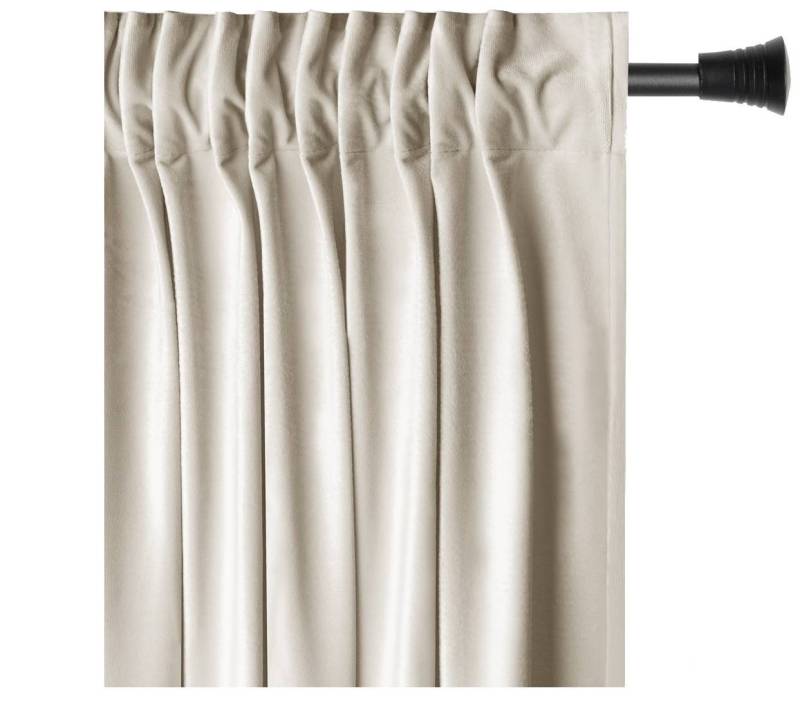 AmeliaHome Gardine Gardine Kräuselband Vorhang VerdunkelndSamt Textil Multifunktionsband, Multifunktionsband (1 St), verdunkelnd, Samt Textilien, mit Raffhalter von AmeliaHome