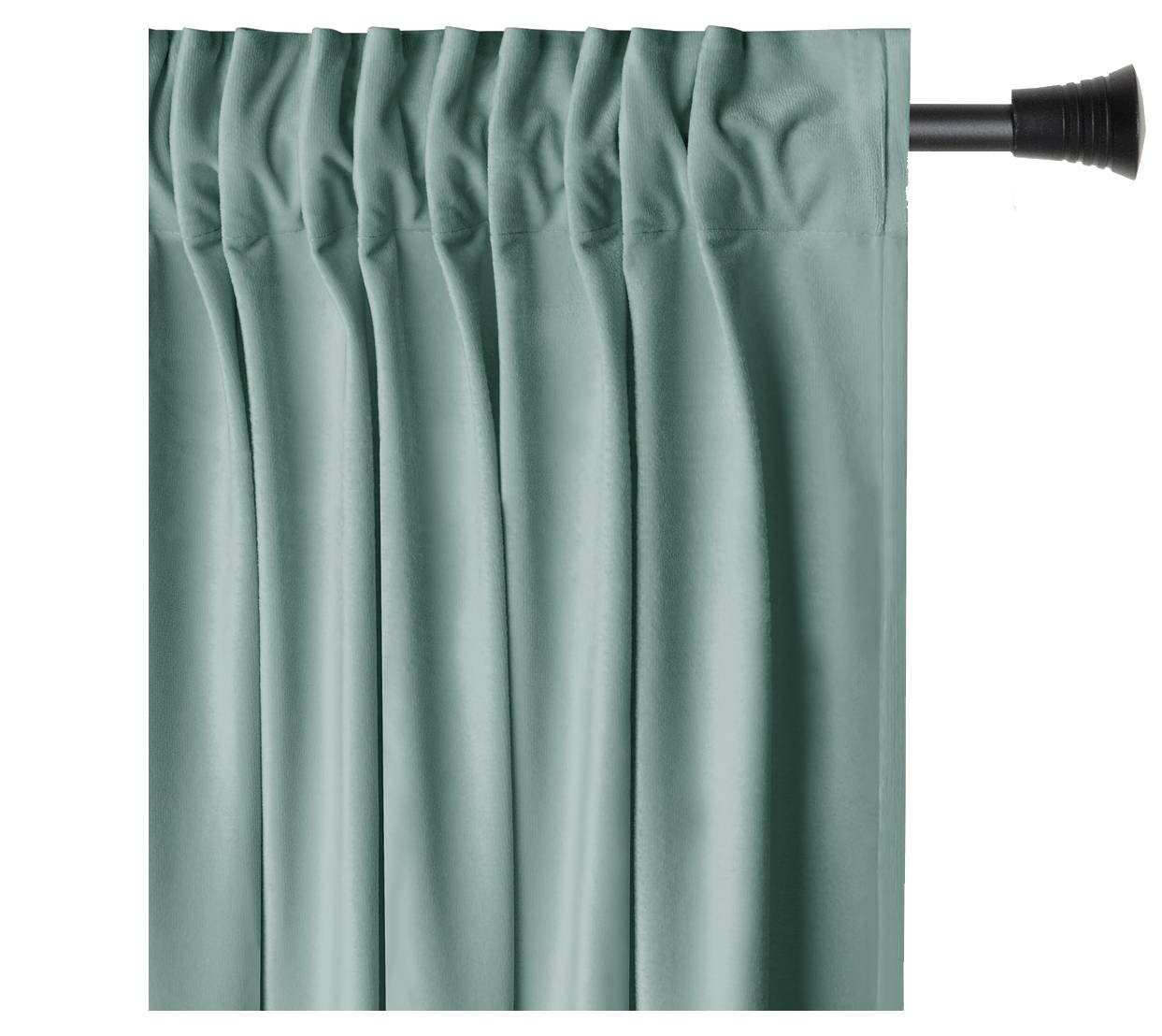 AmeliaHome Gardine Gardine Kräuselband Vorhang VerdunkelndSamt Textil Multifunktionsband, Multifunktionsband (1 St), verdunkelnd, Samt Textilien, mit Raffhalter von AmeliaHome
