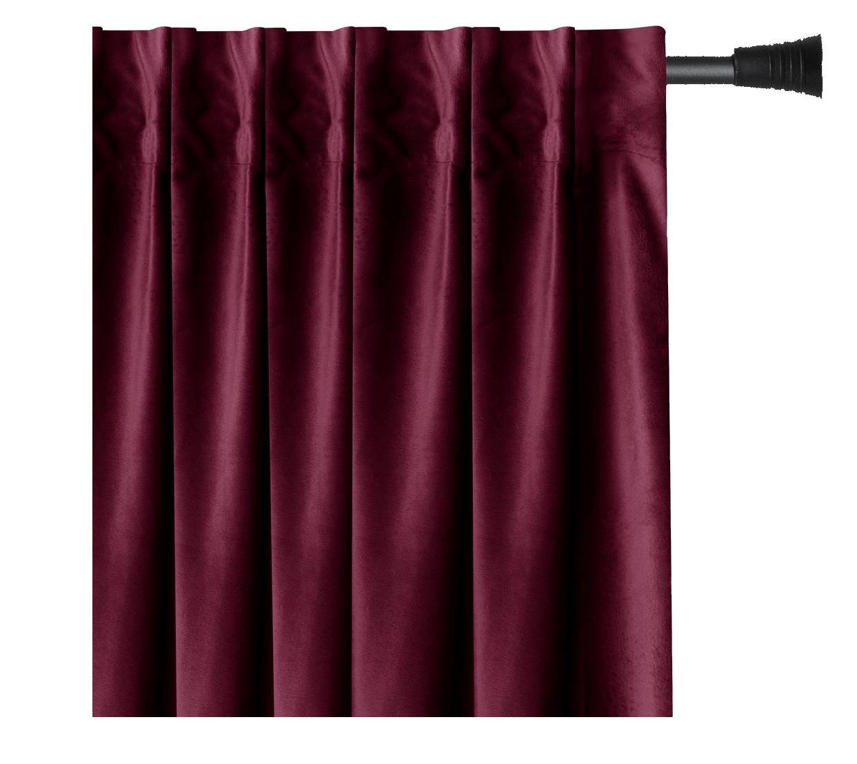 AmeliaHome Gardine Gardine Kräuselband Vorhang VerdunkelndSamt Textil Multifunktionsband, Multifunktionsband (1 St), verdunkelnd, Samt Textilien, mit Raffhalter von AmeliaHome
