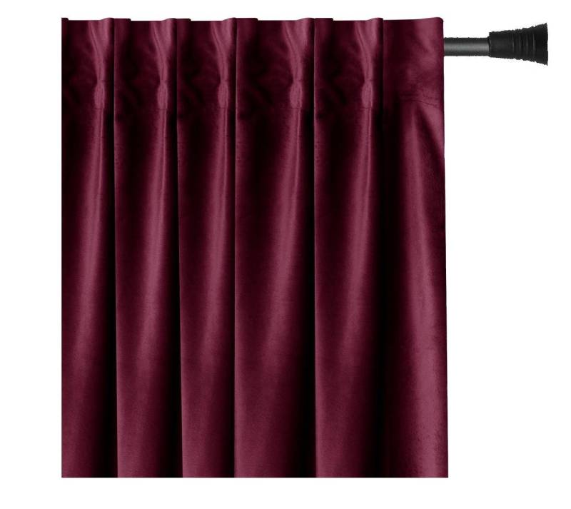 AmeliaHome Gardine Gardine Kräuselband Vorhang VerdunkelndSamt Textil Multifunktionsband, Multifunktionsband (1 St), verdunkelnd, Samt Textilien, mit Raffhalter von AmeliaHome