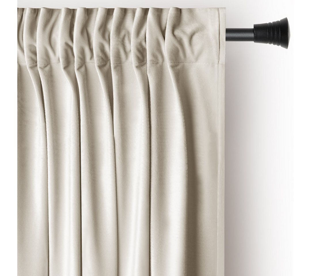 AmeliaHome Gardine Gardine Kräuselband Vorhang VerdunkelndSamt Textil Multifunktionsband, Multifunktionsband (1 St), verdunkelnd, Samt Textilien, mit Raffhalter von AmeliaHome