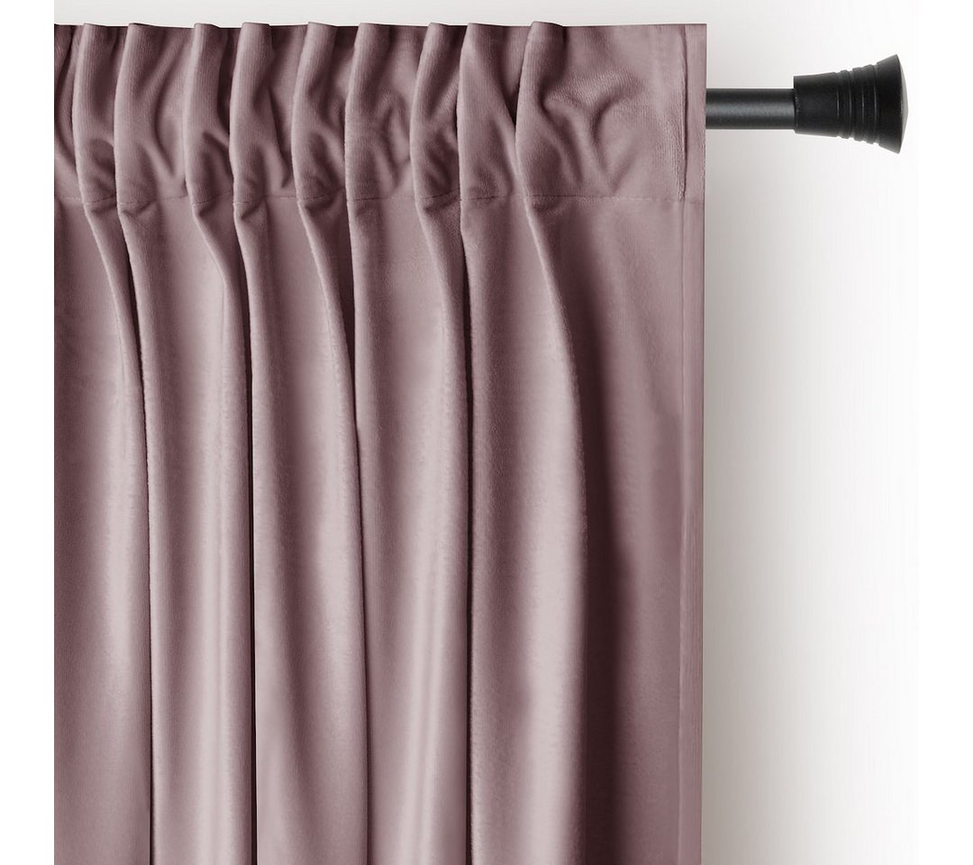 AmeliaHome Gardine Gardine Kräuselband Vorhang VerdunkelndSamt Textil Multifunktionsband, Multifunktionsband (1 St), verdunkelnd, Samt Textilien, mit Raffhalter von AmeliaHome