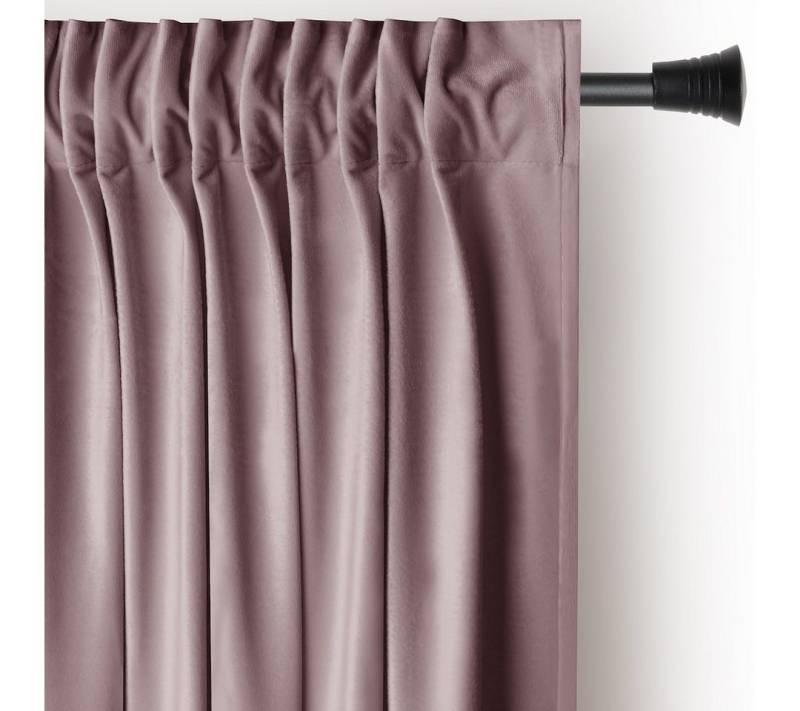 AmeliaHome Gardine Gardine Kräuselband Vorhang VerdunkelndSamt Textil Multifunktionsband, Multifunktionsband (1 St), verdunkelnd, Samt Textilien, mit Raffhalter von AmeliaHome