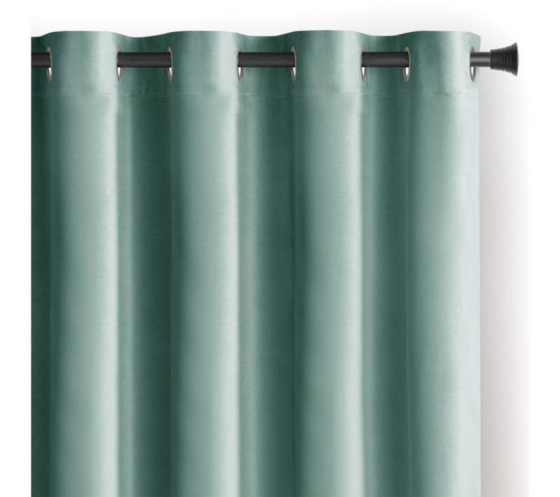 AmeliaHome Gardine Gardine Ösen Vorhang mit Raffhalter Samt Ösenvorhang Verdunkelnd, Ösen (1 St), Samt, inkl. Raffhalter von AmeliaHome