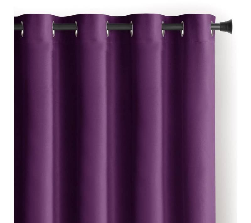 AmeliaHome Gardine Gardine Ösen Vorhang mit Raffhalter Samt Ösenvorhang Verdunkelnd, Ösen (1 St), Samt, inkl. Raffhalter von AmeliaHome
