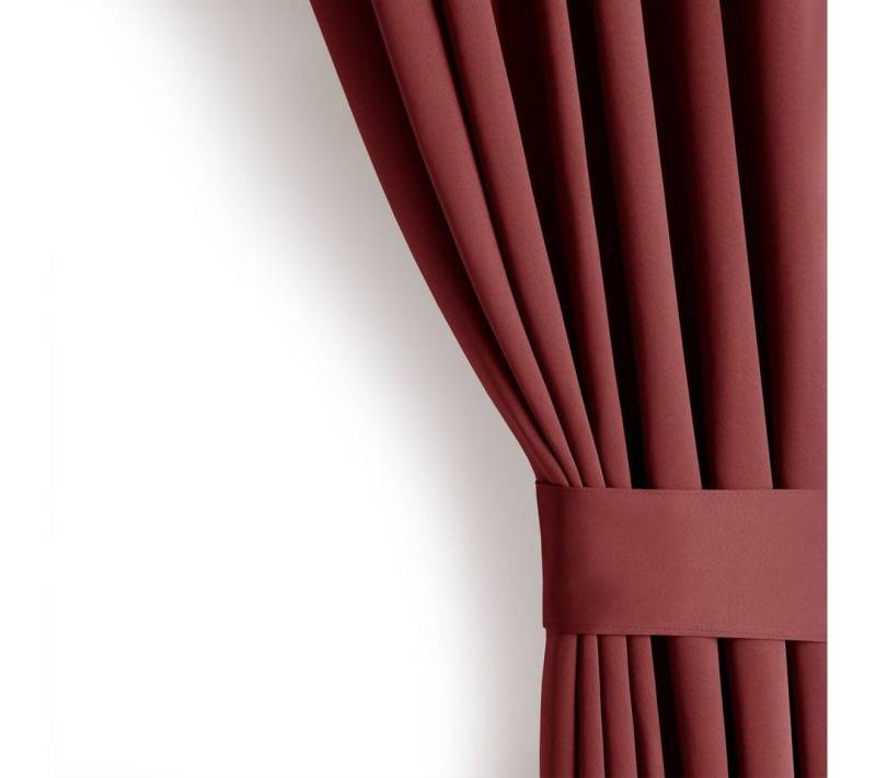 AmeliaHome Gardine Gardine Vorhang Einfarbig Verdunklungsvorhang Aufhängung Pleat, Kräuselband (1 St), verdunkelnd von AmeliaHome