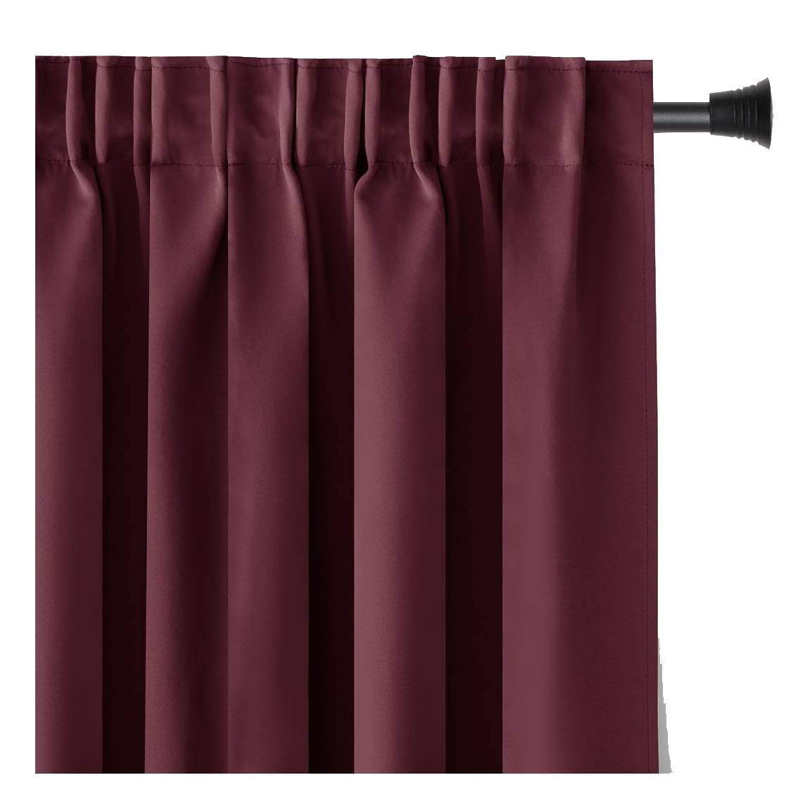AmeliaHome Gardine Gardine Vorhang Einfarbig Verdunklungsvorhang Aufhängung Pleat, Kräuselband (1 St), verdunkelnd von AmeliaHome