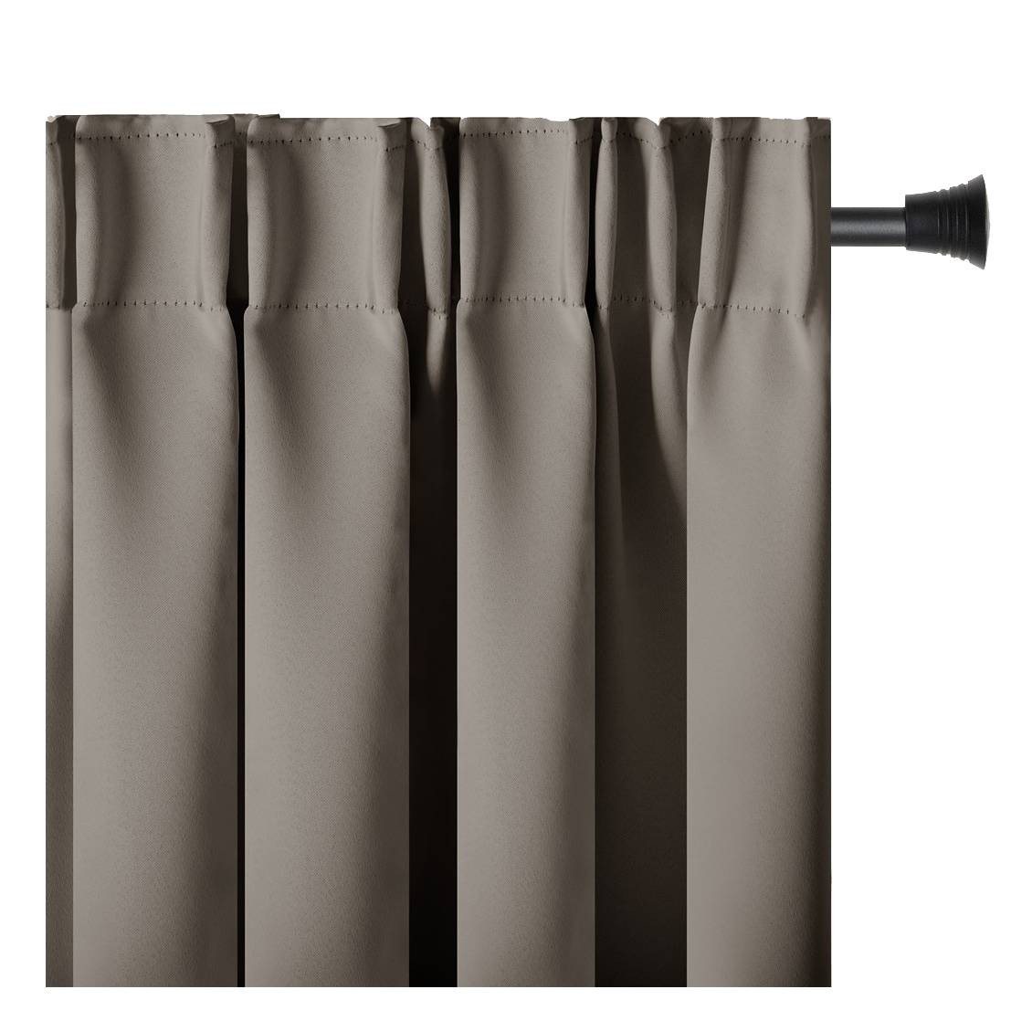 AmeliaHome Gardine Gardine Vorhang Einfarbig Verdunklungsvorhang Aufhängung Pleat, Kräuselband (1 St), verdunkelnd von AmeliaHome