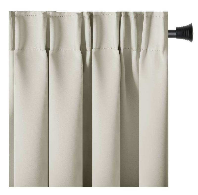AmeliaHome Gardine Gardine Vorhang Einfarbig Verdunklungsvorhang Aufhängung Pleat, Kräuselband (1 St), verdunkelnd von AmeliaHome