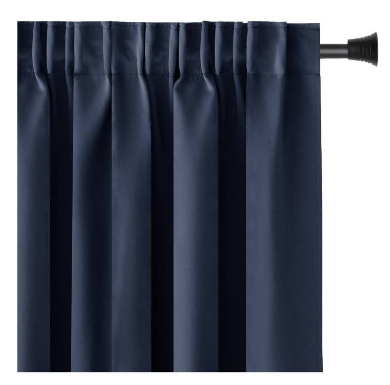 AmeliaHome Gardine Gardine Vorhang Einfarbig Verdunklungsvorhang Aufhängung Pleat, Kräuselband (1 St), verdunkelnd von AmeliaHome
