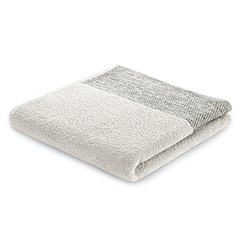 AmeliaHome Handtuch 100% Baumwolle 30x50 cm Bordüre Gästehandtuch Gästetuch Beige Aria von AmeliaHome