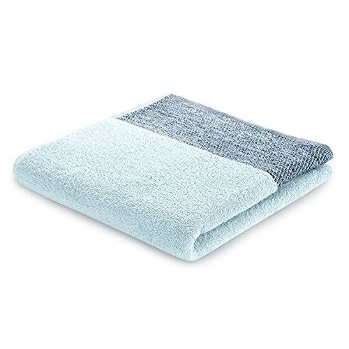 AmeliaHome Handtuch 100% Baumwolle 30x50 cm Bordüre Gästehandtuch Gästetuch Hellblau Aria von AmeliaHome