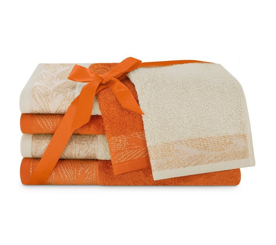AmeliaHome Handtuch Set Handtücher Handtuch Duschtuch Gästetuch Saunatuch 100% Baumwolle, Baumwolle, (Set, 6-tlg), Mit Muster von AmeliaHome