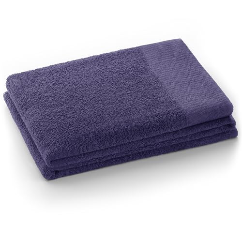 AmeliaHome Handtuch Violett 50x100 cm 100% Baumwolle Qualität Saugfähig Amari von AmeliaHome