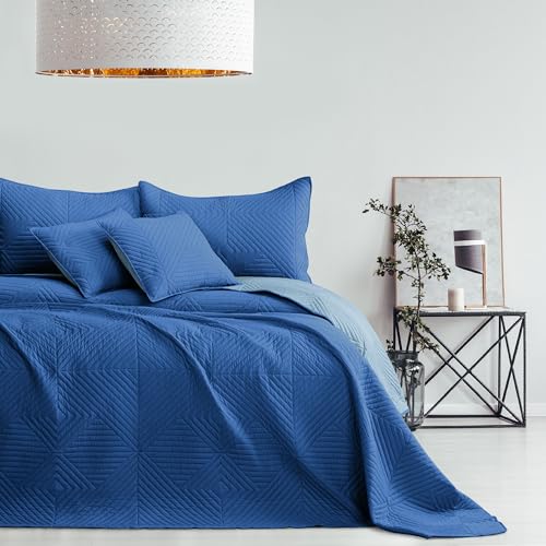 AmeliaHome Tagesdecke blau himmelblau 220x240 Bettüberwürf zweiseitig Ultrasonic Steppung Polyester Softa AmeliaHome Tagesdecke blau himmelblau 220x240 Bettüberwürf zweiseitig Ultrasonic Steppung Polyester Softa von AmeliaHome