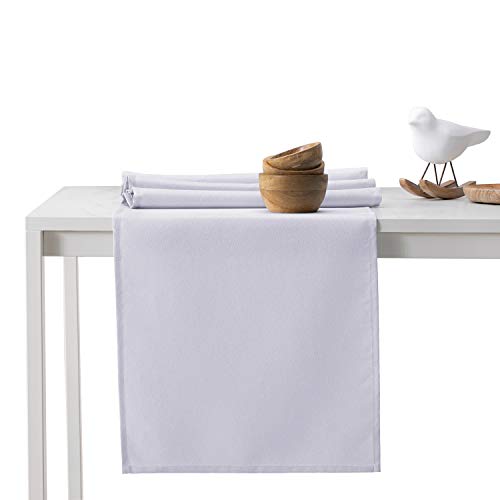 AmeliaHome Tischläufer Set 35x180 cm und 115x180 cm Lotuseffekt Wasserabweisend glänzend Flieder Empire von AmeliaHome