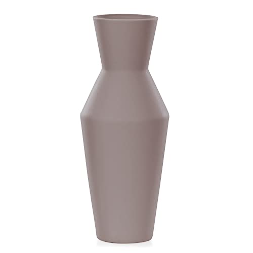 AmeliaHome Vase aus Keramik Dekovase Tischvase Dekoration Giara Kakao von AmeliaHome