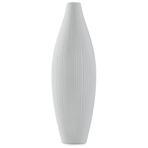 AmeliaHome Vase aus Keramik Dekovase Tischvase Dekoration Thali Grau von AmeliaHome