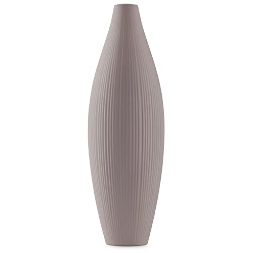 AmeliaHome Vase aus Keramik Dekovase Tischvase Dekoration Thali Kakao von AmeliaHome