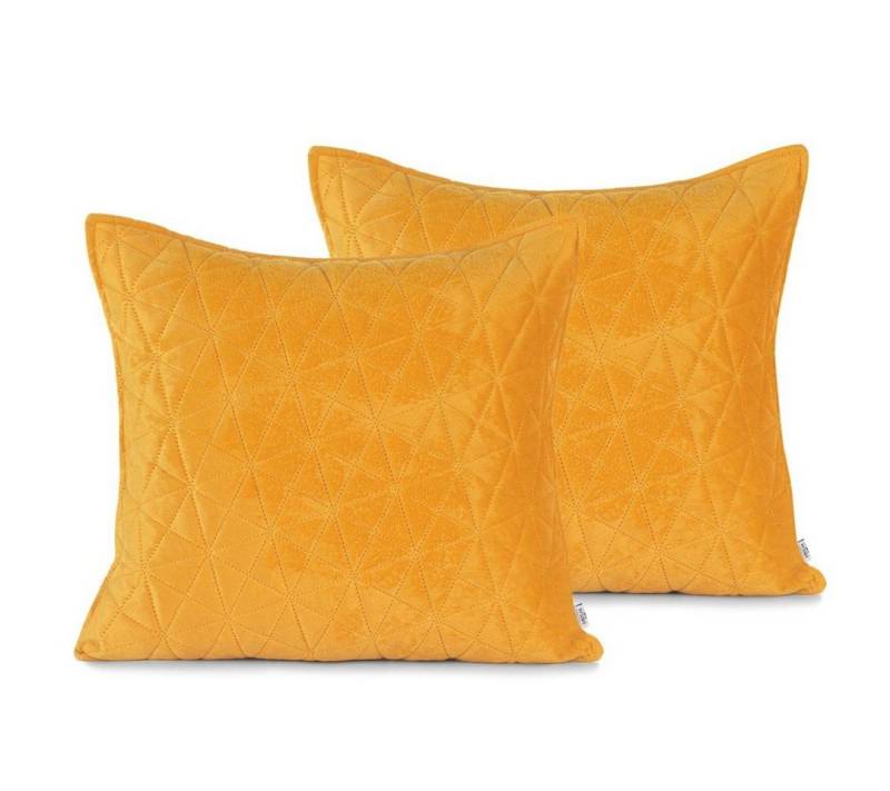 AmeliaHome Kissenbezug Kissen Kissenbezug mehre Größen 2er Set Wohnzimmer Dekokissen, (2 Stück), Vorderseite Samt von AmeliaHome